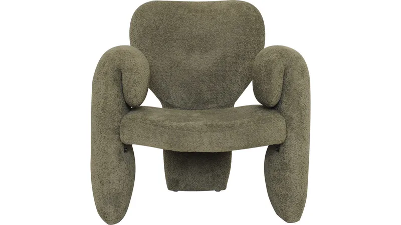 Calvero nojatuoli kankaalla - Vihreä - Huonekalut - Tuoli & nojatuoli - Nojatuoli & lepotuoli