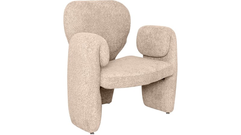 Calvero-nojatuoli kankaasta, Beige