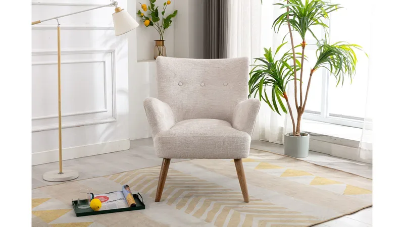 Carlton-nojatuoli bouclé-kankaalla, Kerma