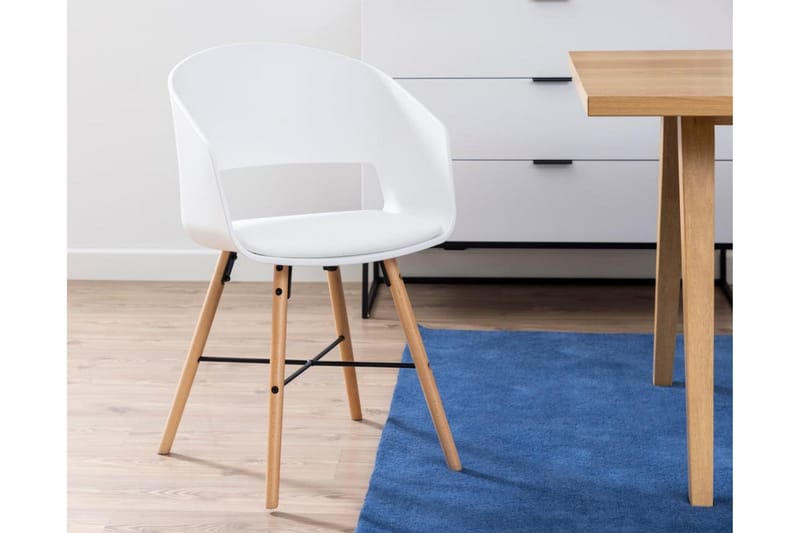 Chaze Käsinojatuoli - Valkoinen - Huonekalut - Tuoli & nojatuoli - Ruokapöydän tuolit