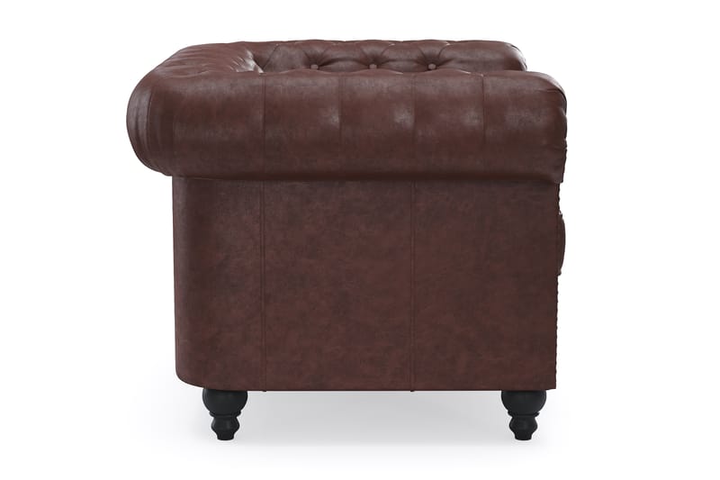 Chesterfield Deluxe nojatuoli - Tummanruskea - Huonekalut - Tuoli & nojatuoli - Nojatuoli & lepotuoli