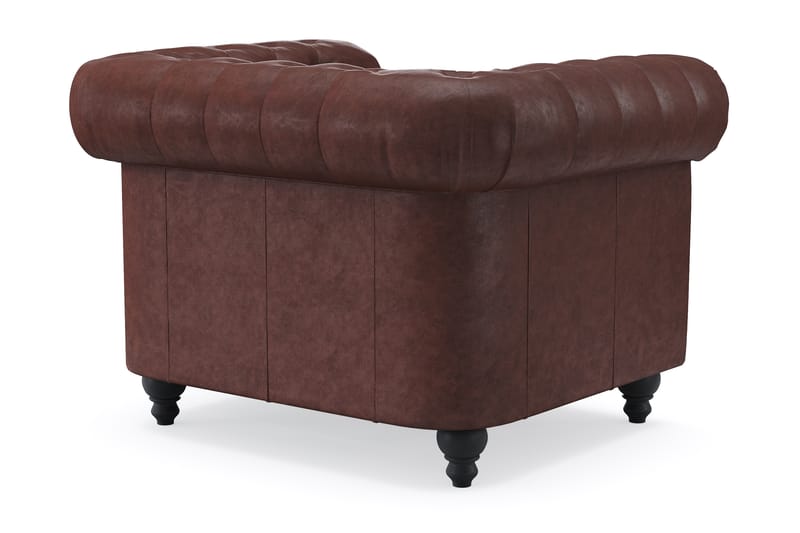 Chesterfield Deluxe nojatuoli - Tummanruskea - Huonekalut - Tuoli & nojatuoli - Nojatuoli & lepotuoli