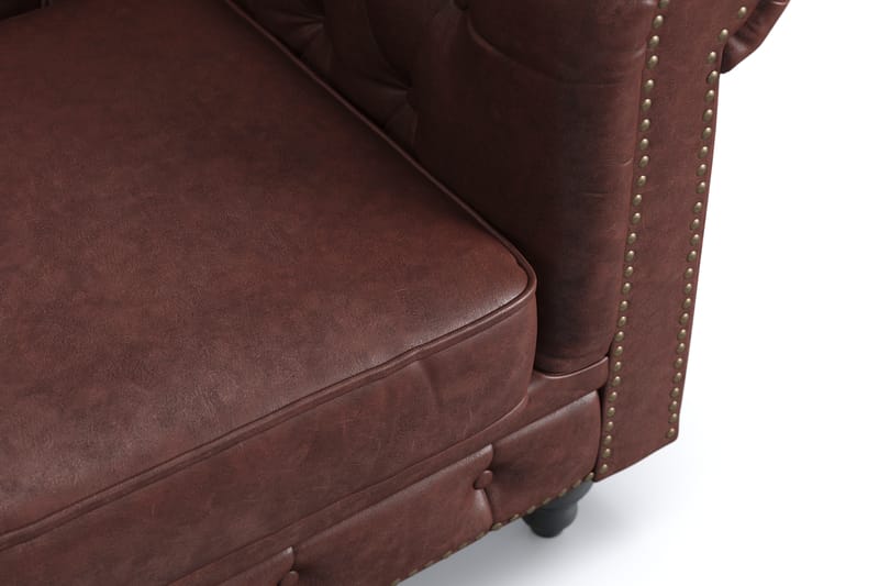 Chesterfield Deluxe nojatuoli - Tummanruskea - Huonekalut - Tuoli & nojatuoli - Nojatuoli & lepotuoli