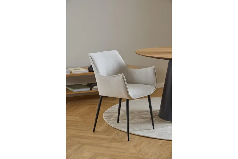 Crestlyn Nojatuoli - Beige - Huonekalut - Tuoli & nojatuoli - Ruokapöydän tuolit