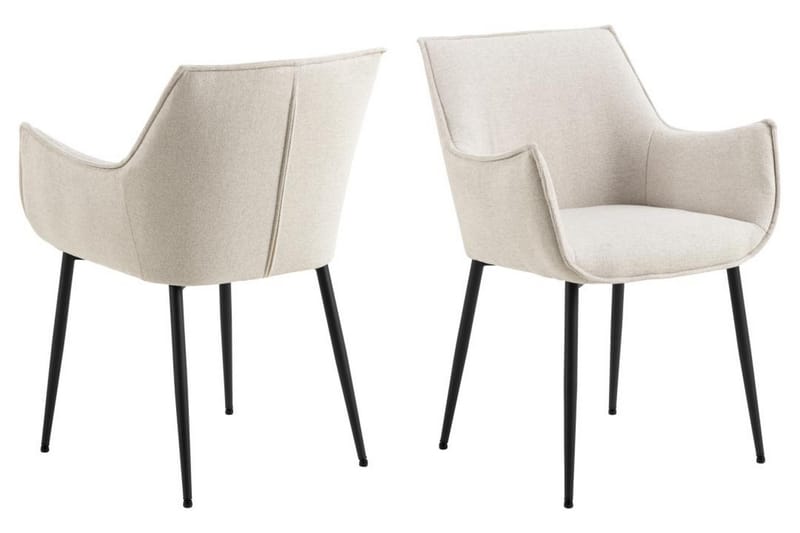 Crestlyn Nojatuoli - Beige - Huonekalut - Tuoli & nojatuoli - Ruokapöydän tuolit