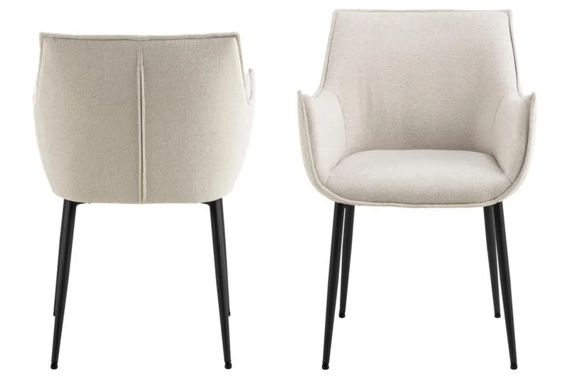 Crestlyn Nojatuoli - Beige - Huonekalut - Tuoli & nojatuoli - Ruokapöydän tuolit