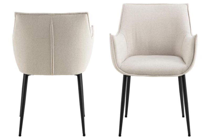 Crestlyn Nojatuoli - Beige - Huonekalut - Tuoli & nojatuoli - Ruokapöydän tuolit