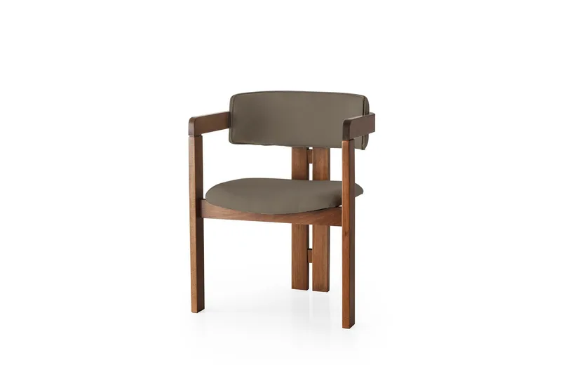 Dellon Käsinojatuoli - Pähkinäpuu/Ruskea - Huonekalut - Tuoli & nojatuoli - Ruokapöydän tuolit