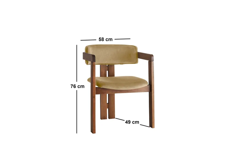 Dellon Käsinojatuoli - Pähkinäpuu - Huonekalut - Tuoli & nojatuoli - Ruokapöydän tuolit