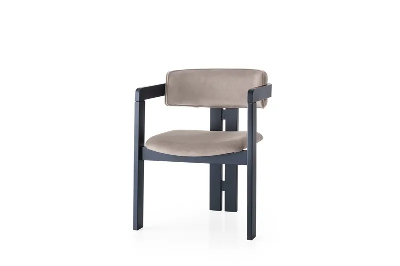 Diontae Käsinojatuoli, Musta/Vaaleanruskea