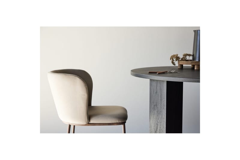 Edina Ruokapöydän Tuoli - Beige - Huonekalut - Tuoli & nojatuoli - Ruokapöydän tuolit