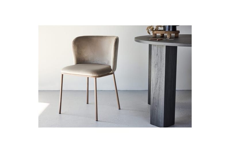 Edina Ruokapöydän Tuoli - Beige - Huonekalut - Tuoli & nojatuoli - Ruokapöydän tuolit