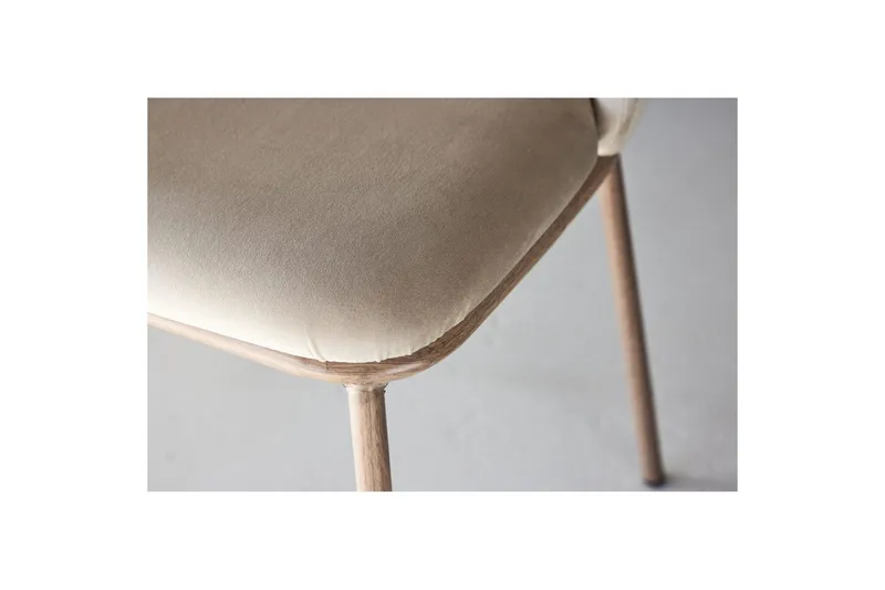 Edina Ruokapöydän Tuoli - Beige - Huonekalut - Tuoli & nojatuoli - Ruokapöydän tuolit