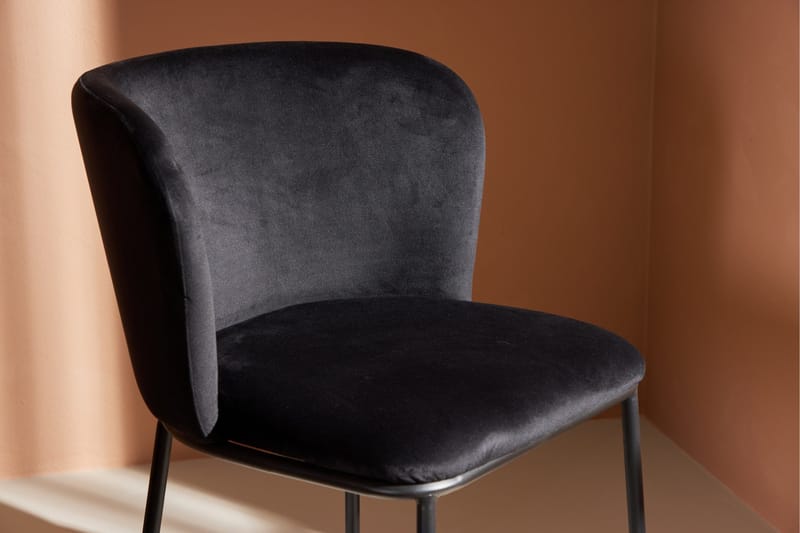 Edina Ruokapöydän tuoli - Musta - Huonekalut - Tuoli & nojatuoli - Ruokapöydän tuolit