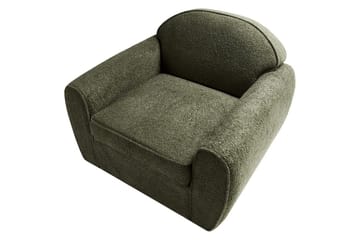 Ellede Modern nojatuoli bouclé-kankaalla - Vihreä - Huonekalut - Tuoli & nojatuoli - Nojatuoli & lepotuoli