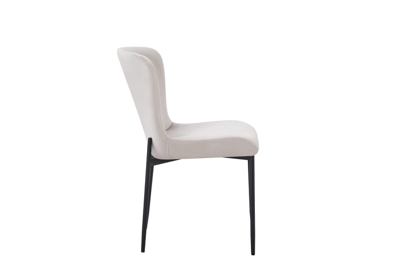 Elsie Ruokatuoli Sametti - Beige - Huonekalut - Tuoli & nojatuoli - Ruokapöydän tuolit