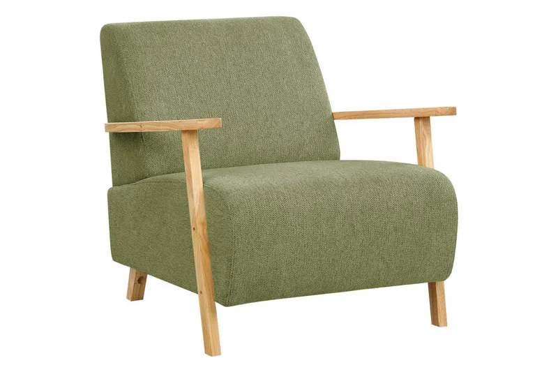 Fåtölj Grön, Brun