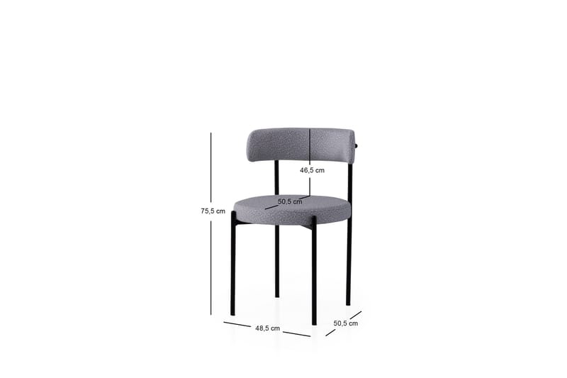 Faria Ruokatuoli - Musta/Tummanharmaa - Huonekalut - Tuoli & nojatuoli - Ruokapöydän tuolit
