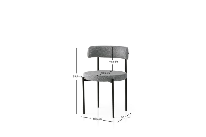 Faria Ruokatuoli - Musta/Tummanharmaa - Huonekalut - Tuoli & nojatuoli - Ruokapöydän tuolit