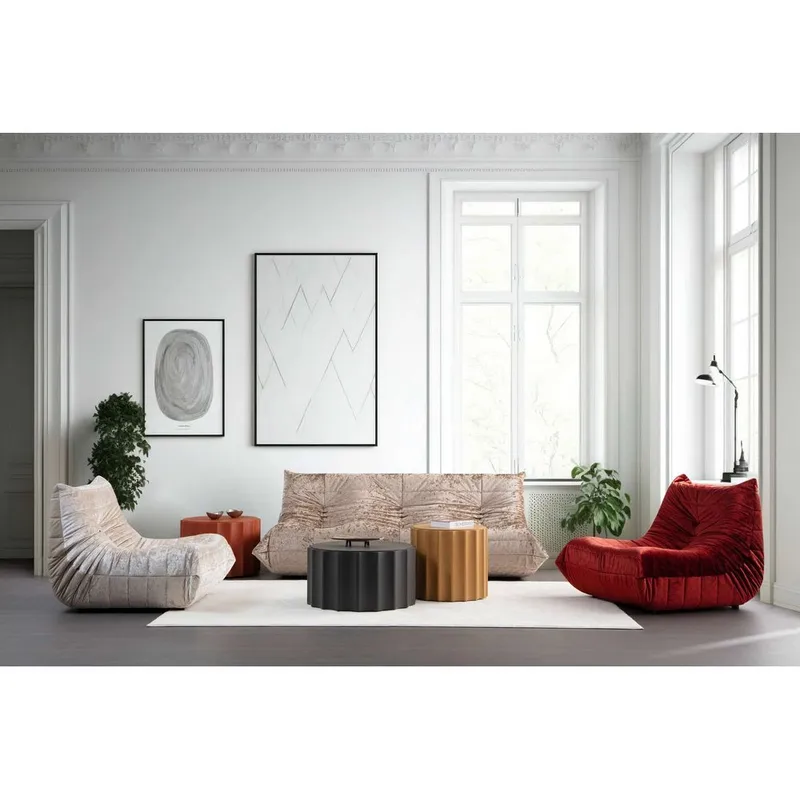 Feylorin Loungenoja­tuoli - Kermanvalkoinen - Huonekalut - Tuoli & nojatuoli - Nojatuoli & lepotuoli