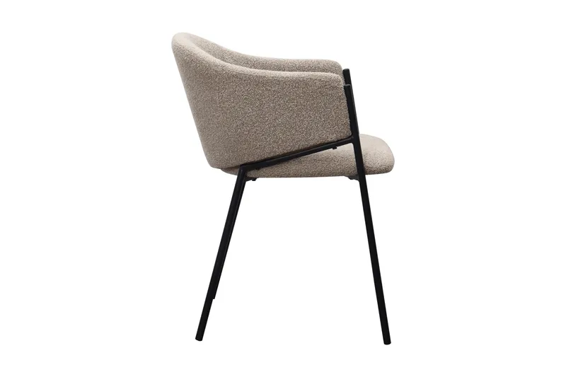 Filip Ruokatuoli - Taupe Bouclé - Huonekalut - Tuoli & nojatuoli - Ruokapöydän tuolit