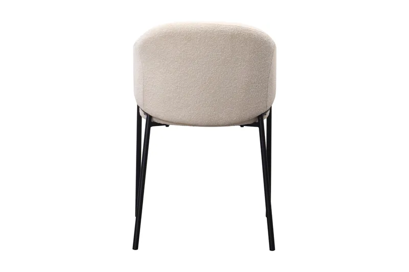 Filip Ruokatuoli - Valkoinen Bouclé - Huonekalut - Tuoli & nojatuoli - Ruokapöydän tuolit