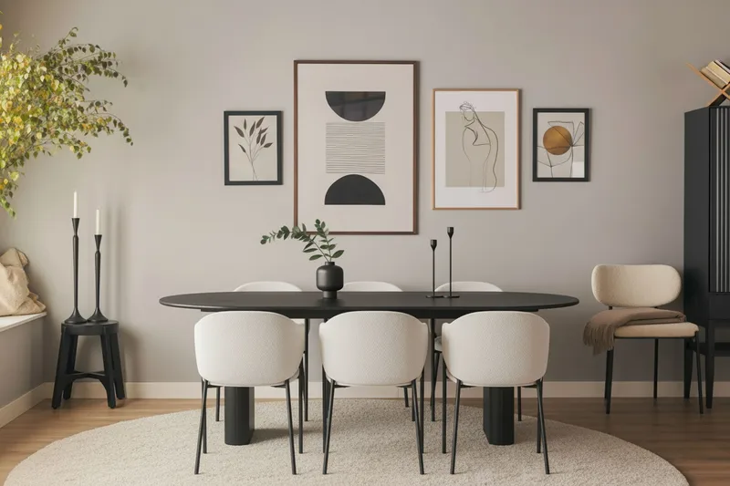 Filip Ruokatuoli - Valkoinen Bouclé - Huonekalut - Tuoli & nojatuoli - Ruokapöydän tuolit