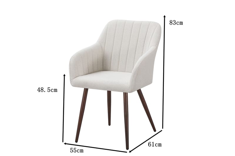 Filippa-ruokatuoli - Valkoinen - Huonekalut - Tuoli & nojatuoli - Ruokapöydän tuolit