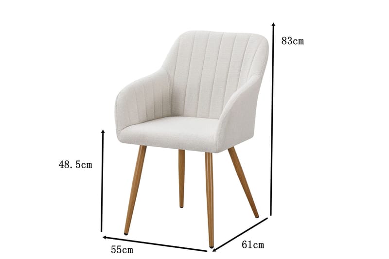 Filippa-ruokatuoli - Valkoinen - Huonekalut - Tuoli & nojatuoli - Ruokapöydän tuolit