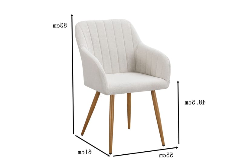 Filippa Ruokatuoli - Valkoinen - Huonekalut - Tuoli & nojatuoli - Ruokapöydän tuolit