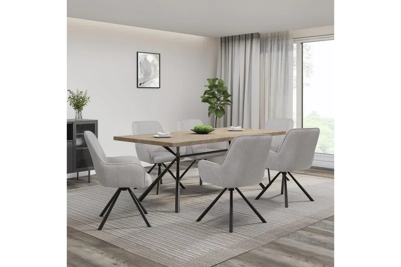 Flaurent Käsinojatuoli - Valkoinen - Huonekalut - Tuoli & nojatuoli - Ruokapöydän tuolit