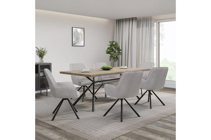 Flaurent Käsinojatuoli - Valkoinen - Huonekalut - Tuoli & nojatuoli - Ruokapöydän tuolit