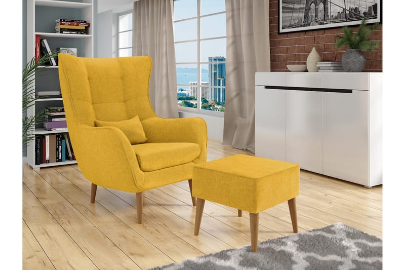 Gabi Nojatuoli - Keltainen - Huonekalut - Tuoli & nojatuoli - Nojatuoli & lepotuoli