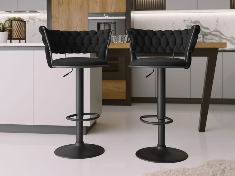 Garrick Baarituoli 76 cm 2-pakkaus - Musta - Huonekalut - Tuoli & nojatuoli - Baarituoli