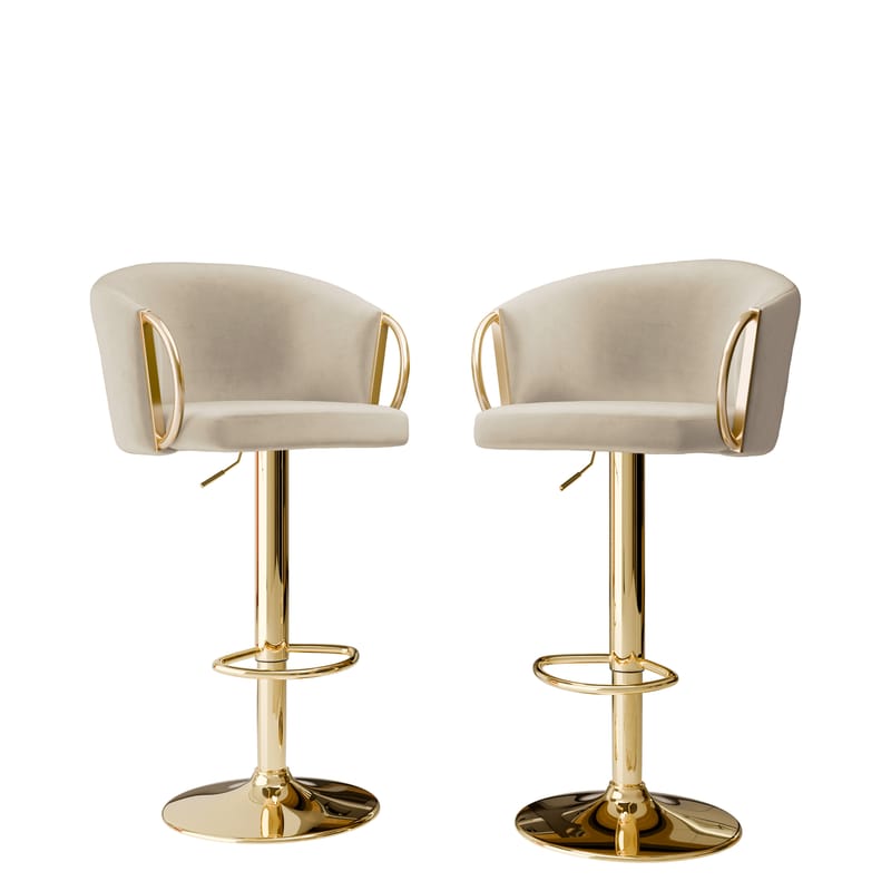 Garrick Baarituoli 84 cm 2-pakkaus - Beige - Huonekalut - Tuoli & nojatuoli - Baarituoli