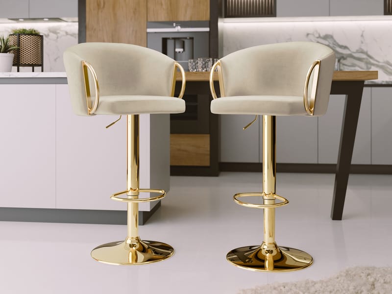 Garrick Baarituoli 84 cm 2-pakkaus - Beige - Huonekalut - Tuoli & nojatuoli - Baarituoli