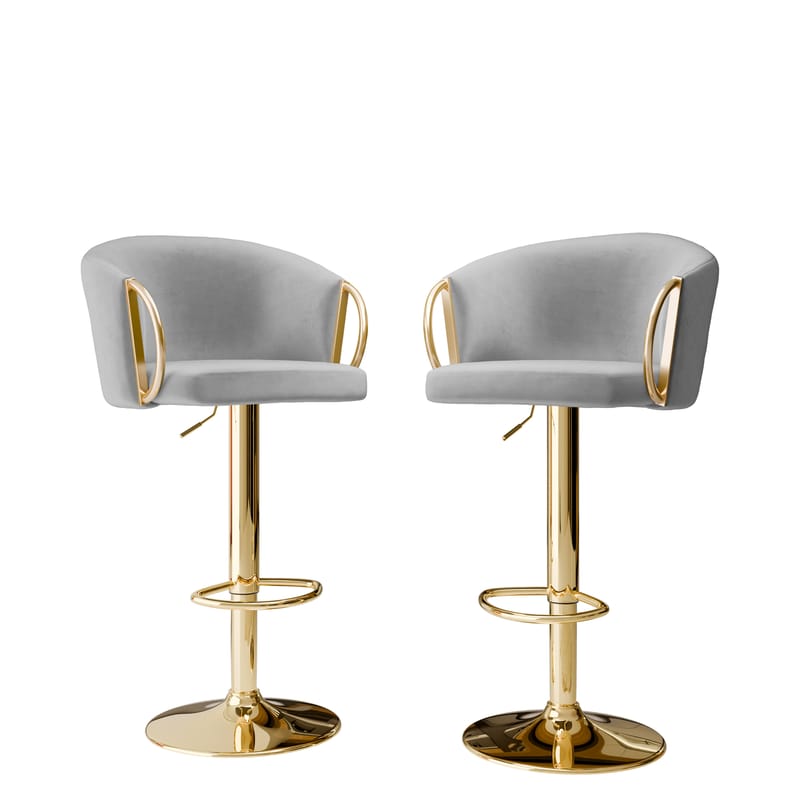 Garrick Baarituoli 84 cm 2-pakkaus, Harmaa