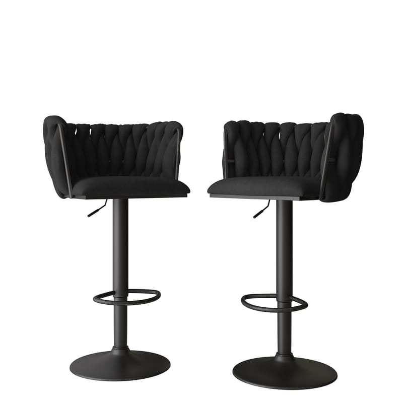 Garrick Baarituoli 85 cm 2-pakkaus, Musta