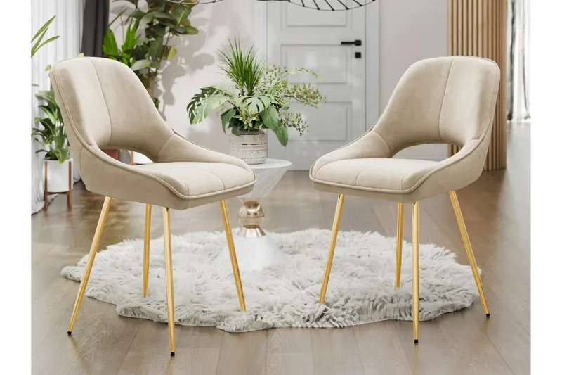 Garrick Ruokatuoli - Beige - Huonekalut - Tuoli & nojatuoli - Ruokapöydän tuolit