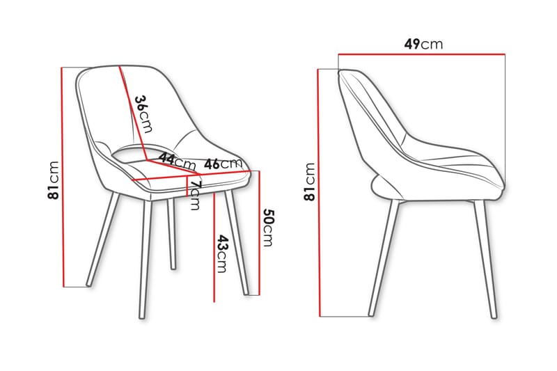 Garrick Ruokatuoli - Musta - Huonekalut - Tuoli & nojatuoli - Ruokapöydän tuolit