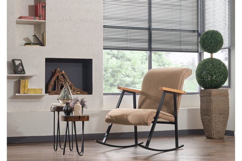 Glennon Keinutuoli - Vaaleanruskea - Huonekalut - Tuoli & nojatuoli - Pyörivät tuolit & keinutuoli