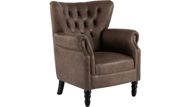 Halvion-nojatuoli käsinojilla - Ruskea - Huonekalut - Tuoli & nojatuoli - Nojatuoli & lepotuoli