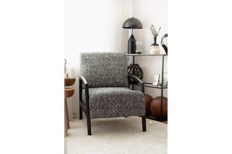 Illen Öronlappsfåtölj - Musta/Valkoinen - Huonekalut - Tuoli & nojatuoli - Nojatuoli & lepotuoli