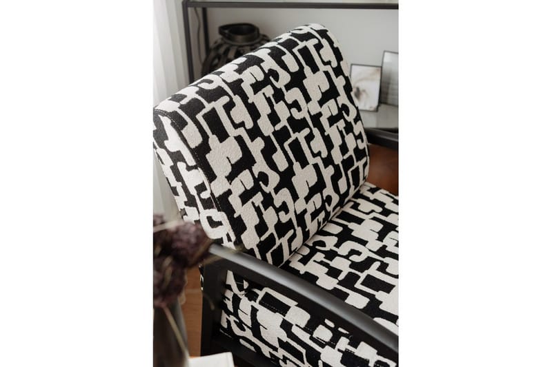 Illen Öronlappsfåtölj - Musta/Valkoinen - Huonekalut - Tuoli & nojatuoli - Nojatuoli & lepotuoli