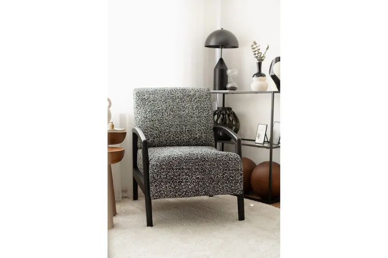 Illen Öronlappsfåtölj - Musta/Valkoinen - Huonekalut - Tuoli & nojatuoli - Nojatuoli & lepotuoli