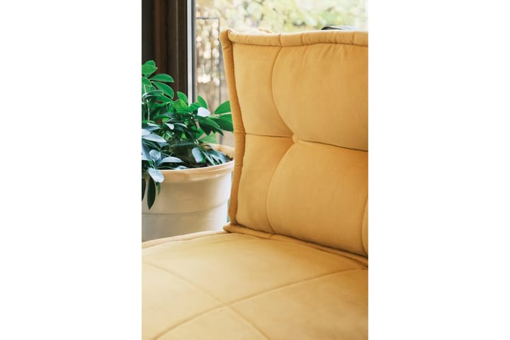 Istuintyyny Rambarose, 60 cm - Sinapinkeltainen - Säkkituoli