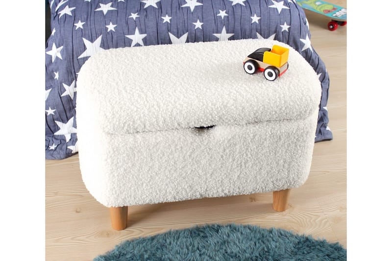 Anaro rahituoli 61 cm suorakaide - Valkoinen - Huonekalut - Tuoli & nojatuoli - Jakkara & jalkarahi - Säkkirahi