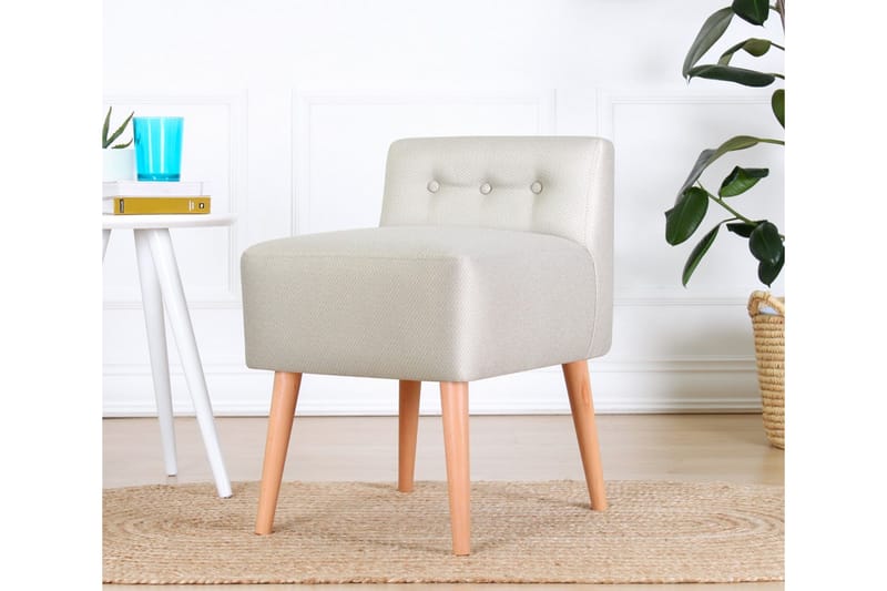 Anaro rahituoli 43 cm suorakaide - Beige - Huonekalut - Tuoli & nojatuoli - Jakkara & jalkarahi - Säkkirahi
