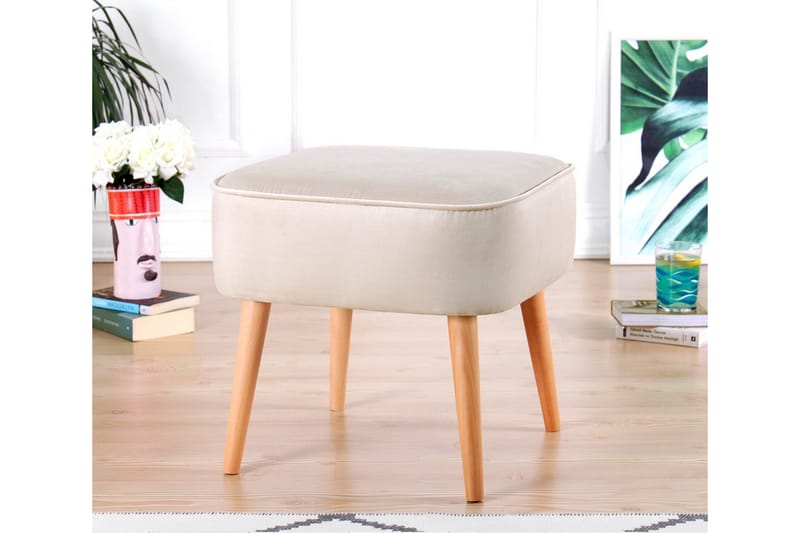 Anaro rahi 45 cm suorakaide - Beige - Huonekalut - Tuoli & nojatuoli - Jakkara & jalkarahi - Säkkirahi