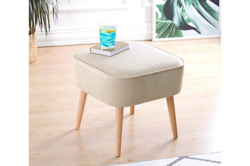 Anaro rahi 45 cm suorakaide - Beige - Huonekalut - Tuoli & nojatuoli - Jakkara & jalkarahi - Säkkirahi